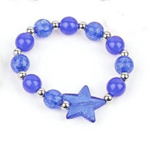 Load image into Gallery viewer, Star Bracelet Red White Blue - Starlet Shimmer - Barbara Towles Masterson&#39;s Store
